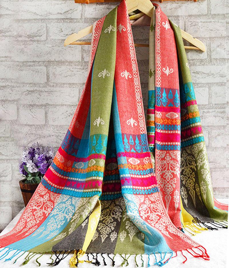 Winter Bohemia national trend scarf 2016 font b Tartan b font Scarf Desigual cuadros New Designer