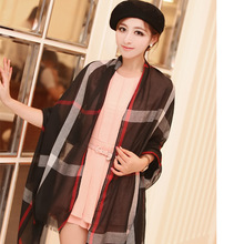 2015 Hot Fashion Burb Scarf Plaid British Style Cotton Tartan Channel Scarf Echarpes Womens Shawls Pashimina Bufandas Mujer Wrap