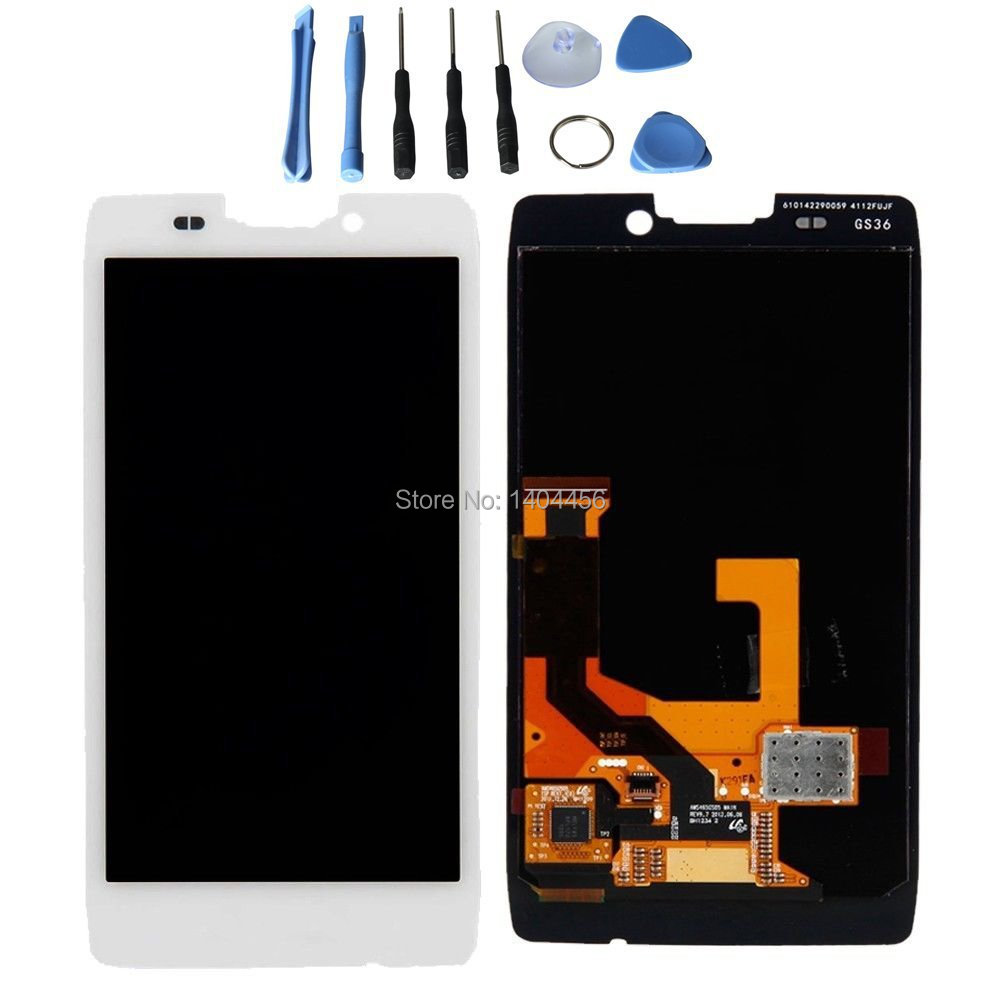 Original LCD display Touch Screen Digitizer Assembly for Motorola Droid Razr Maxx HD XT925 XT926 XT926M with free tools (White)
