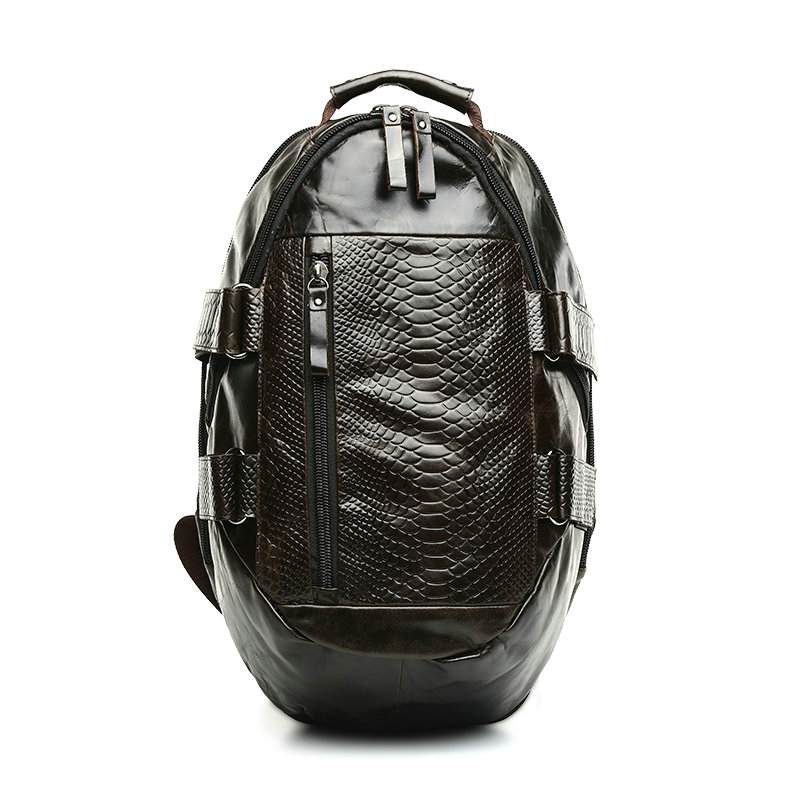 2016 New Brand High Quality Vintage Casual 100% Genuine Leather Cowhide Men Outdoor Travel Backpack Backpacks Shoulder Bag Bags