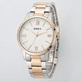 ZHHA Lovers Women Man Gold Wristwatch Stainless Steel strap Analog Quartz Fashion Casual Watch ZW035 Masculino