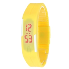 2016 New Fashion Men Women Rubber LED Watch Date Sports Bracelet Digital Wristwatch 5 Colors