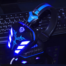 Vibration Function Deep Bass Computer Gaming Headphone Gamer Led Light Headset Earphone with Microphone for PC