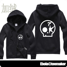 Oor one ok rock zipper sweatshirt plus velvet thickening lovers autumn taka fans men’s fashion outdoor autumn-winter sport hoody