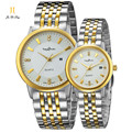 Brand 1 Pair Fashion Lovers Watch Men Women s Ultra Slim Quartz Diamond Wristwatch Stainless Steel