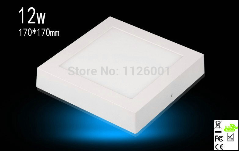 ,1pcs/lot Dimmable from 0-100%12w square Surface mounted down lights ,advantage products,high quality down light