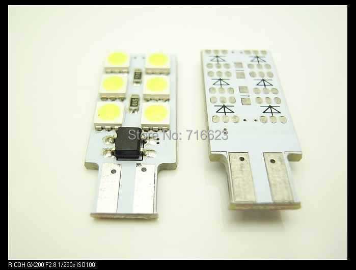 10 . / Lot    T10 w5w 194 canbus 6smd 5050    