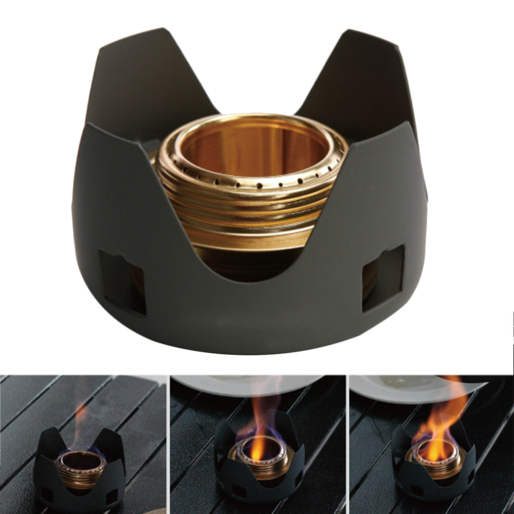 Good deal Alcohol outdoor portable windproof camping field alcohol stove furnace cookware gas cookout picnic cooker