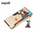 2016 Women Long Wallets PU Leather Lovely Dog Patchework Double Zipper Hasp Purse Korea Style Wallets
