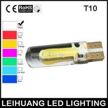 1X COB LED T10 silica 20smd Car led light Side Wedge Bulb xenon White Auto Interior Packing Car Styling