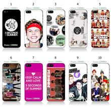 5 seconds of summer retail hybrid white Mobile Phone hard cover cases for iphone 6plus/6s plus 5.5inch free shipping