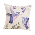 custom comfortable throw pillow cover 45cm 45cm bird pattern cushion cover cotton linen home decor case