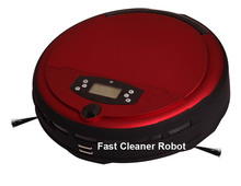 Free Shipping Voice Function Robotic Vacuum Cleaner With Two Side Brush 0 7L Dustbin Dirt Detection