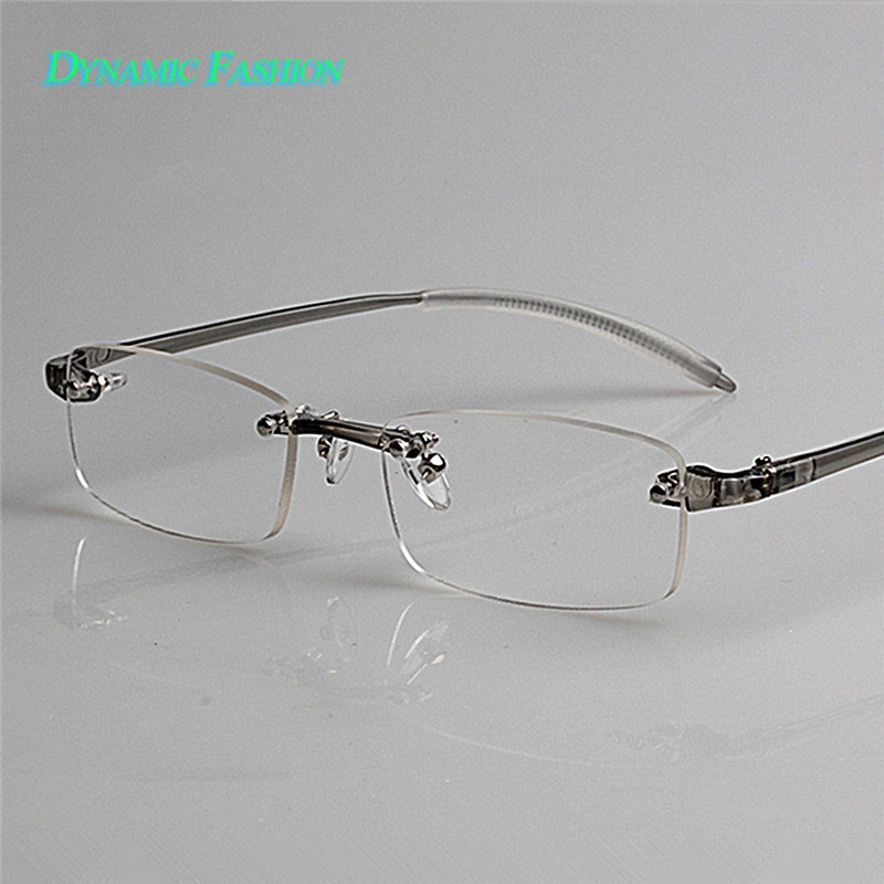 Dynamic Fashion Reading Glasses 1 0 Rimless Frame Memory Glasses Comfy Eyewear for Women Men 1011