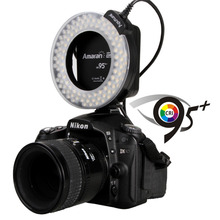 Aputure AHL-HN100 CRI 95 + LED Macro Ring Flash Light for Nikon DSLR