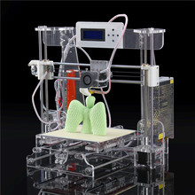 2016 New Big Acrylic Frame Reprap Prusa I3 DIY 3D Printer 3 D impressora KIT Machine with 2rolls filament LCD Screen 16G SD Card