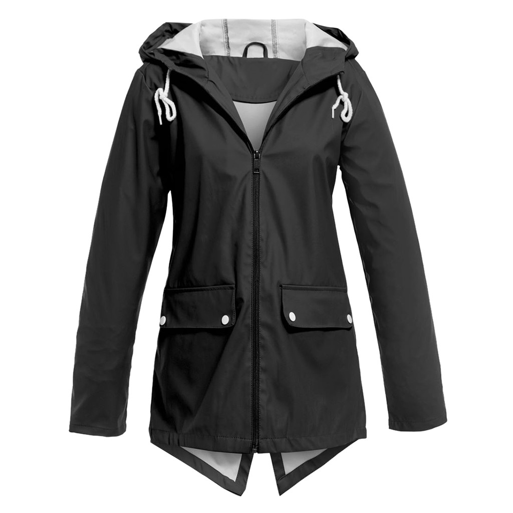 jacket outdoor quick dry long sleeve hooded windproof loose coat