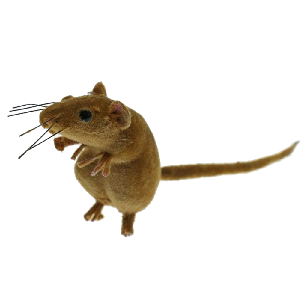 2x Spoof Prop Mouse Statue Mice Tree Lawn Ornament Animal Sculpture Decor