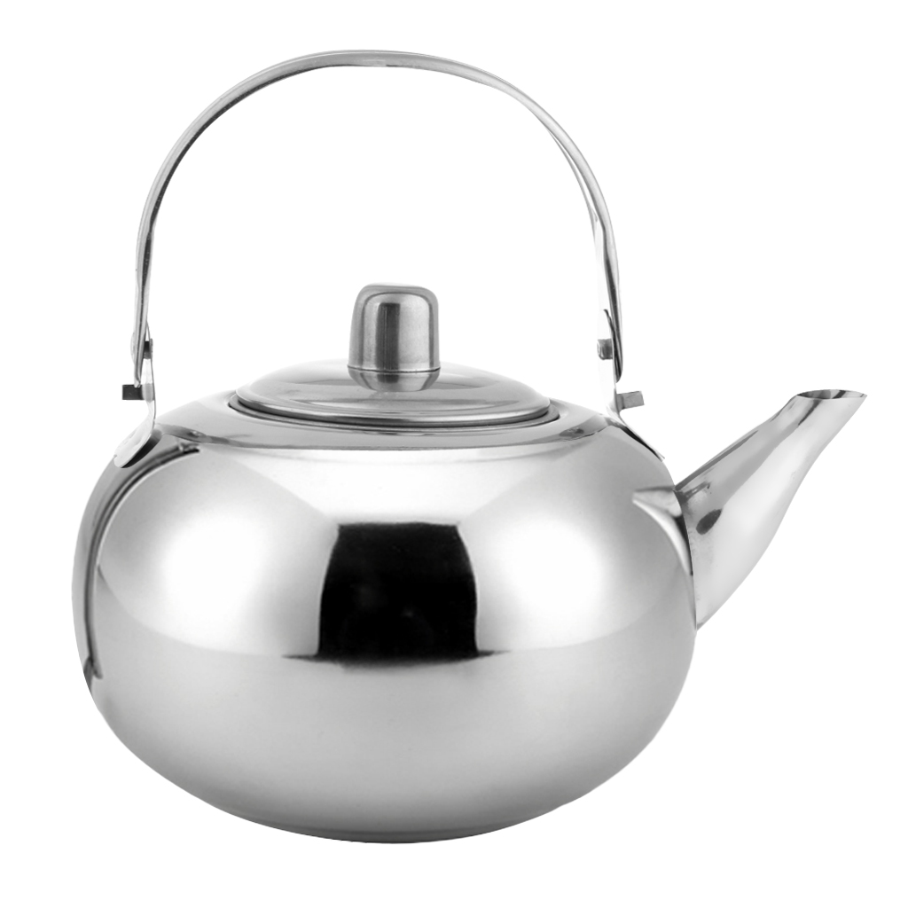 MagiDeal 2000ml Camping Portable Stainless Steel Water//Coffee//Tea Kettle Cooking Pot Outdoor Hiking Fishing Travel