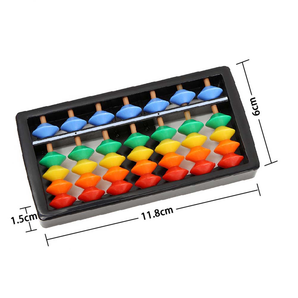 WR_ Colorful Abacus Arithmetic Soroban Maths Calculating Tools Kids Educational