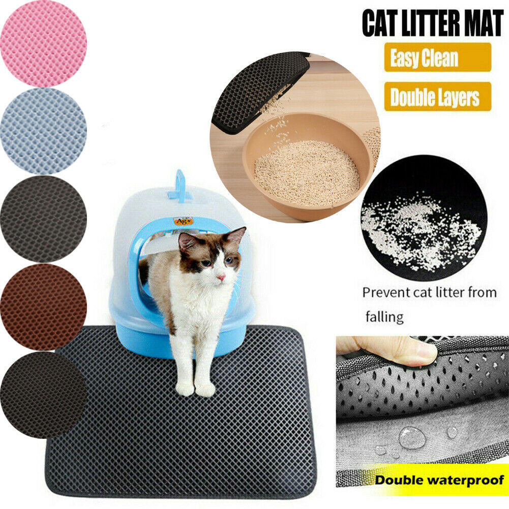 double layer cat litter mat