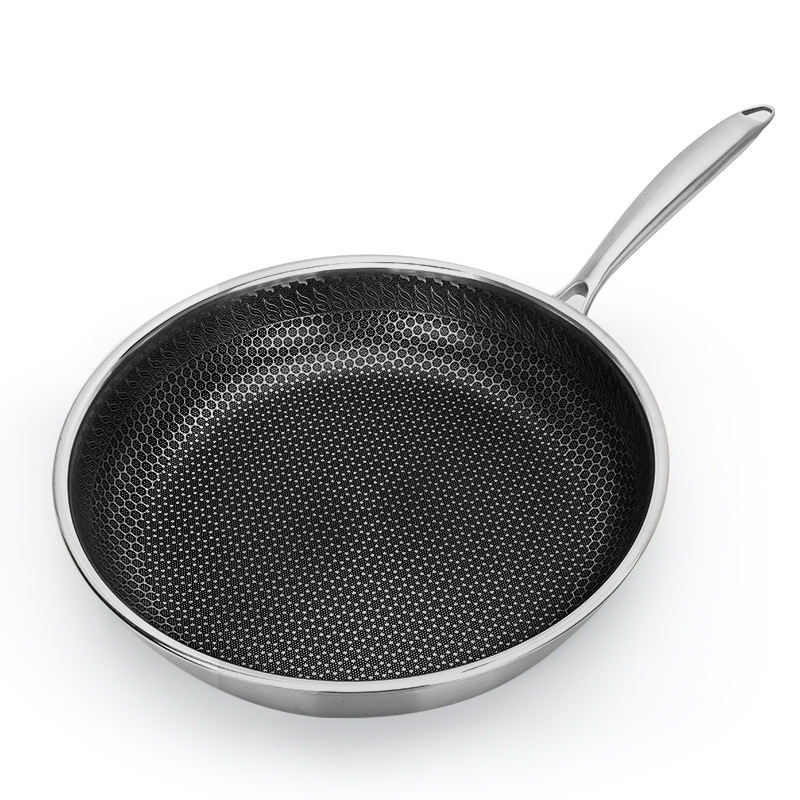 Stainless Steel Skillet Nonstick Fry Pan Induction Compatible