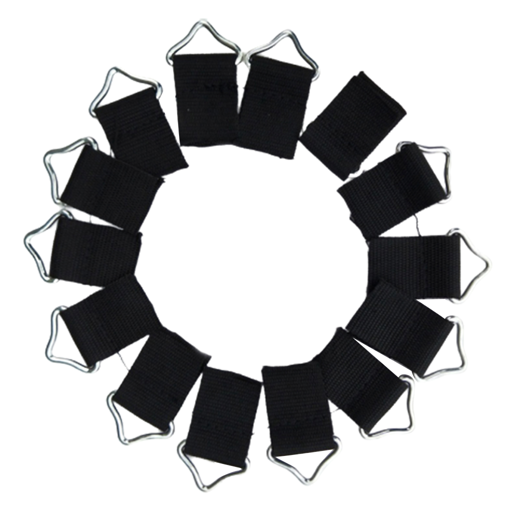 10pcs Steel Triangle Rings Buckle Ring V-rings for Trampoline Mat Jumping Pad 