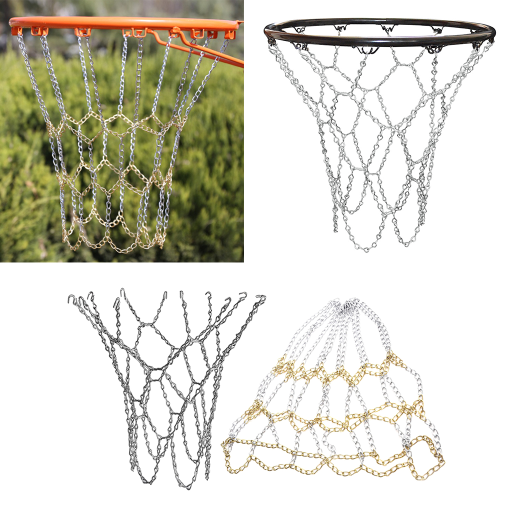 Professional Durable Metal Steel Basketball Chain Net Outdoor Indoor Sports 