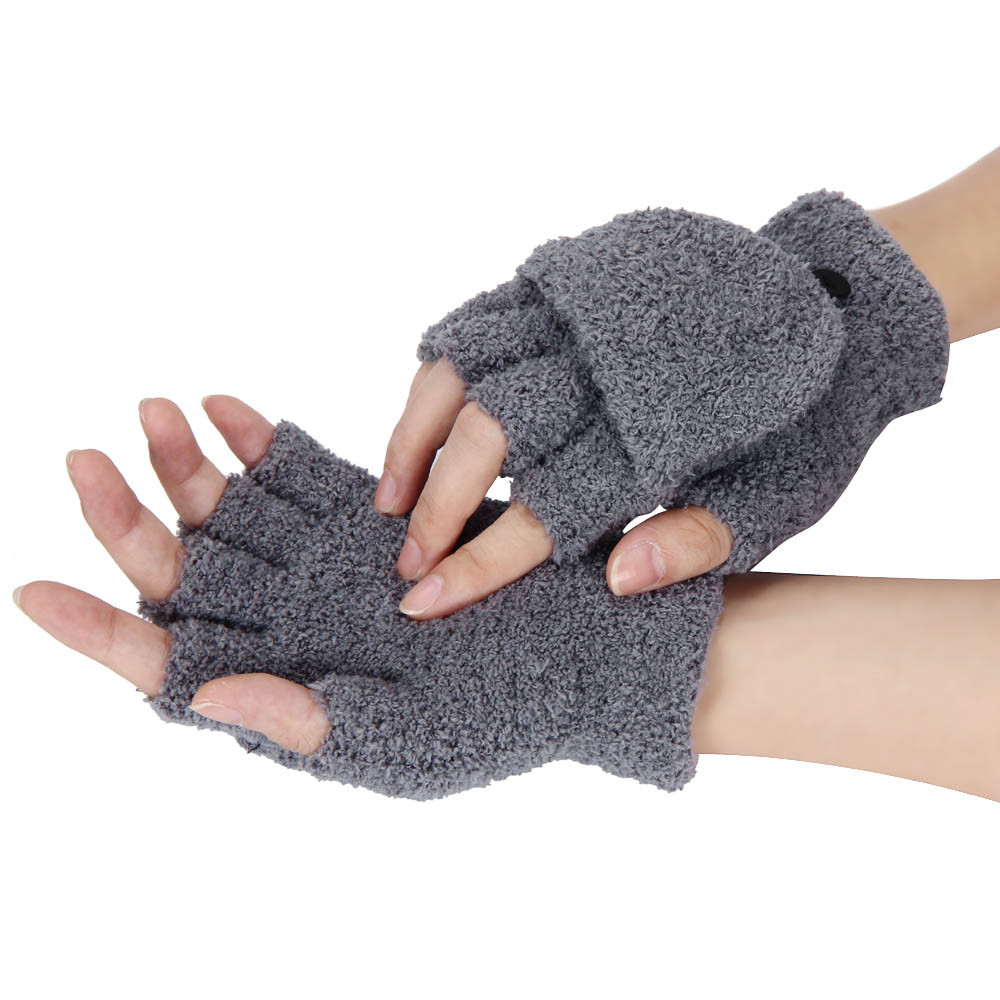 womens fingerless gloves mittens