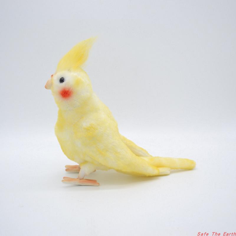 Creative Simulation Bird Cockatiels Parrot Doll Stuffed Plush Toy Kid's Gift US 