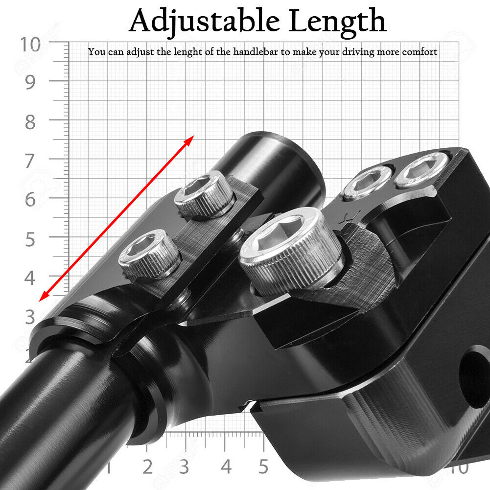 Negro MT07 FZ07 Accesorios 25mm Manillar de aluminio para motocicleta Abrazadera de montaje en elevador Abrazadera de barra para Yamaha MT FZ 07 MT-07 FZ-07 Tracer 700 2014 2015 2016 2017 2018 2019