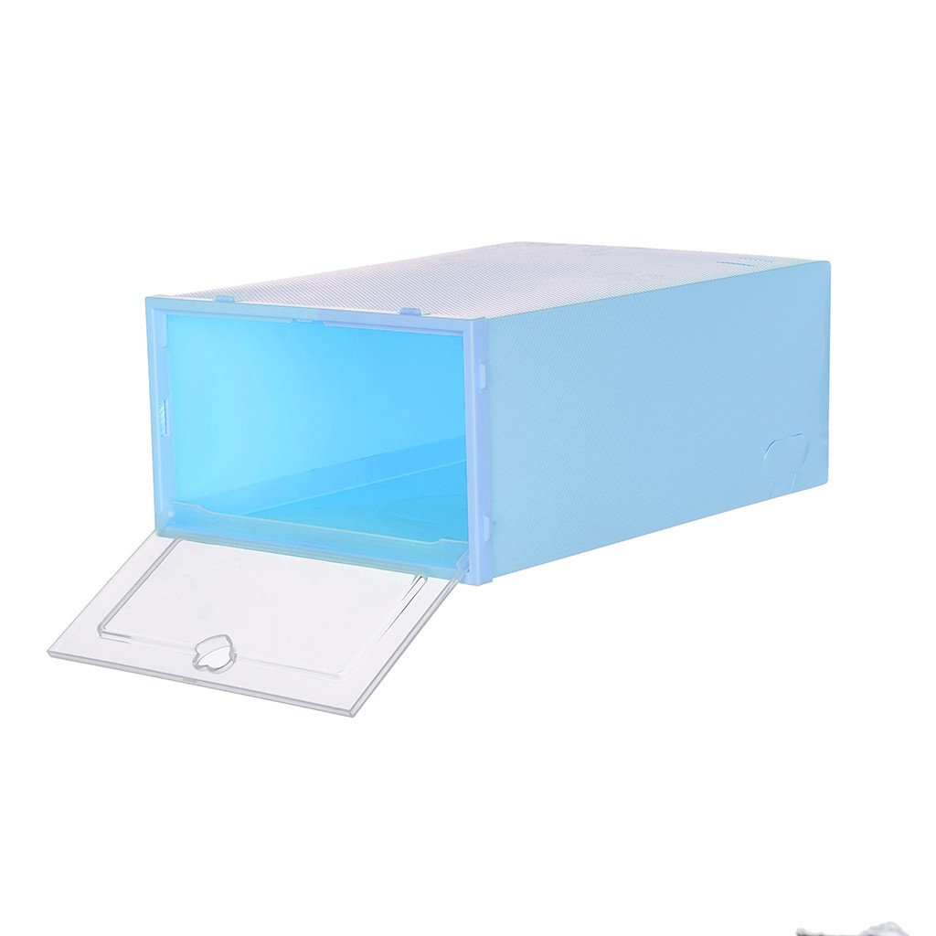 Transparente plegable caja para almacenamiento de Zapatos Zapatillas de
