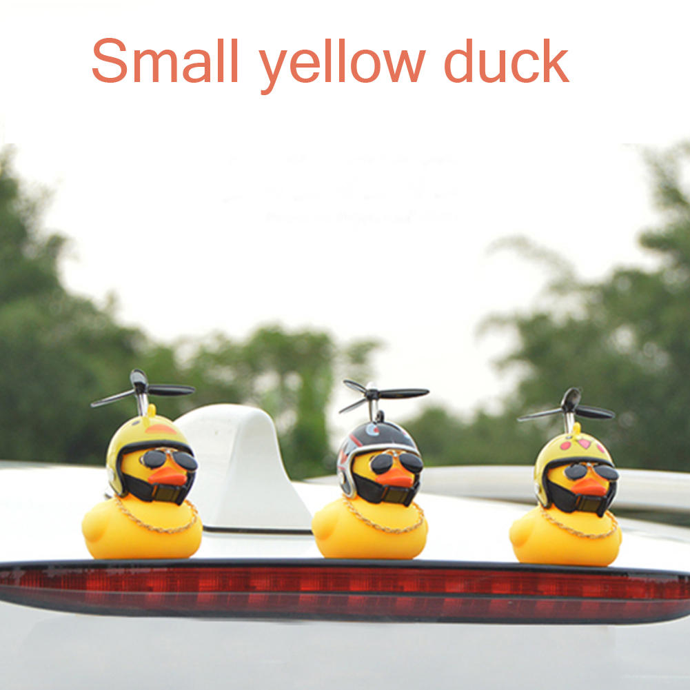 bicycle light small yellow duck helmet road bike