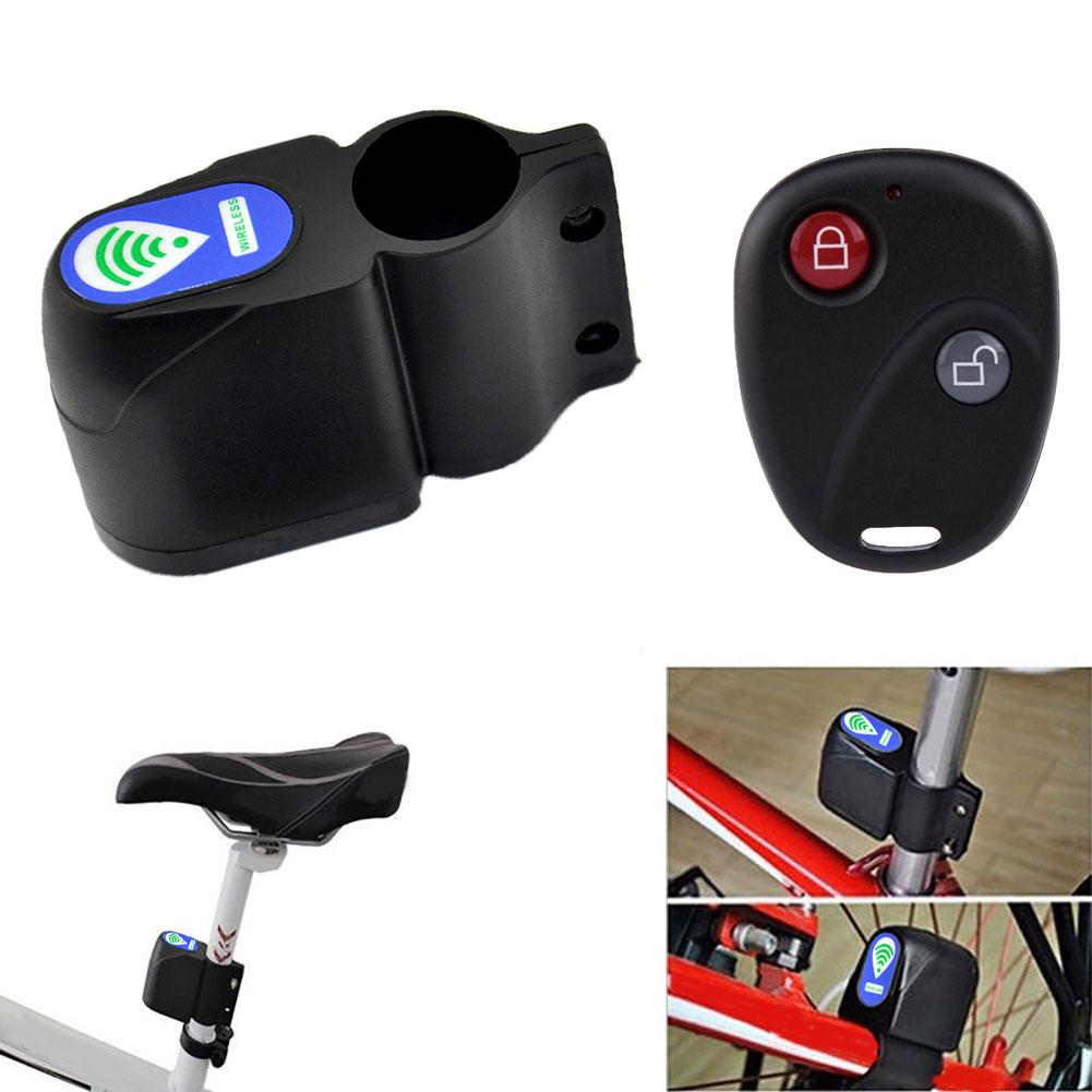 Bicycle Alarm Remote Wireless Control Security Anti Theft Lock Bike Cycling Disc 