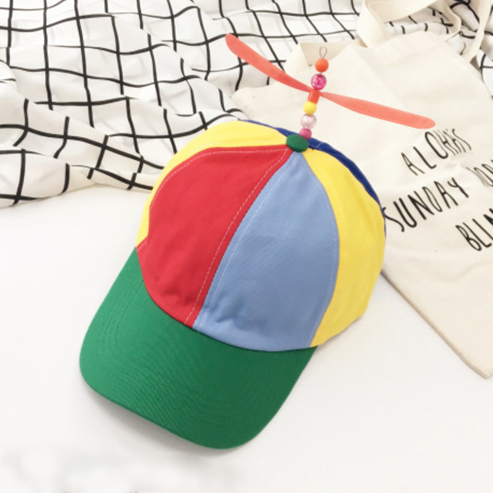 Adjustable Propeller Baseball Cap Hat Multi-Color Clown Costume Accessory Gift 
