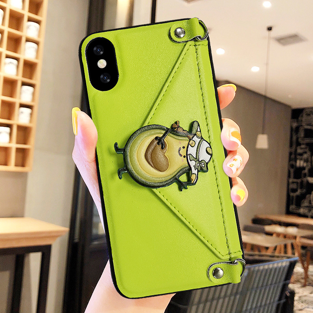 Iphone 11 case with card holder and strap Clearance