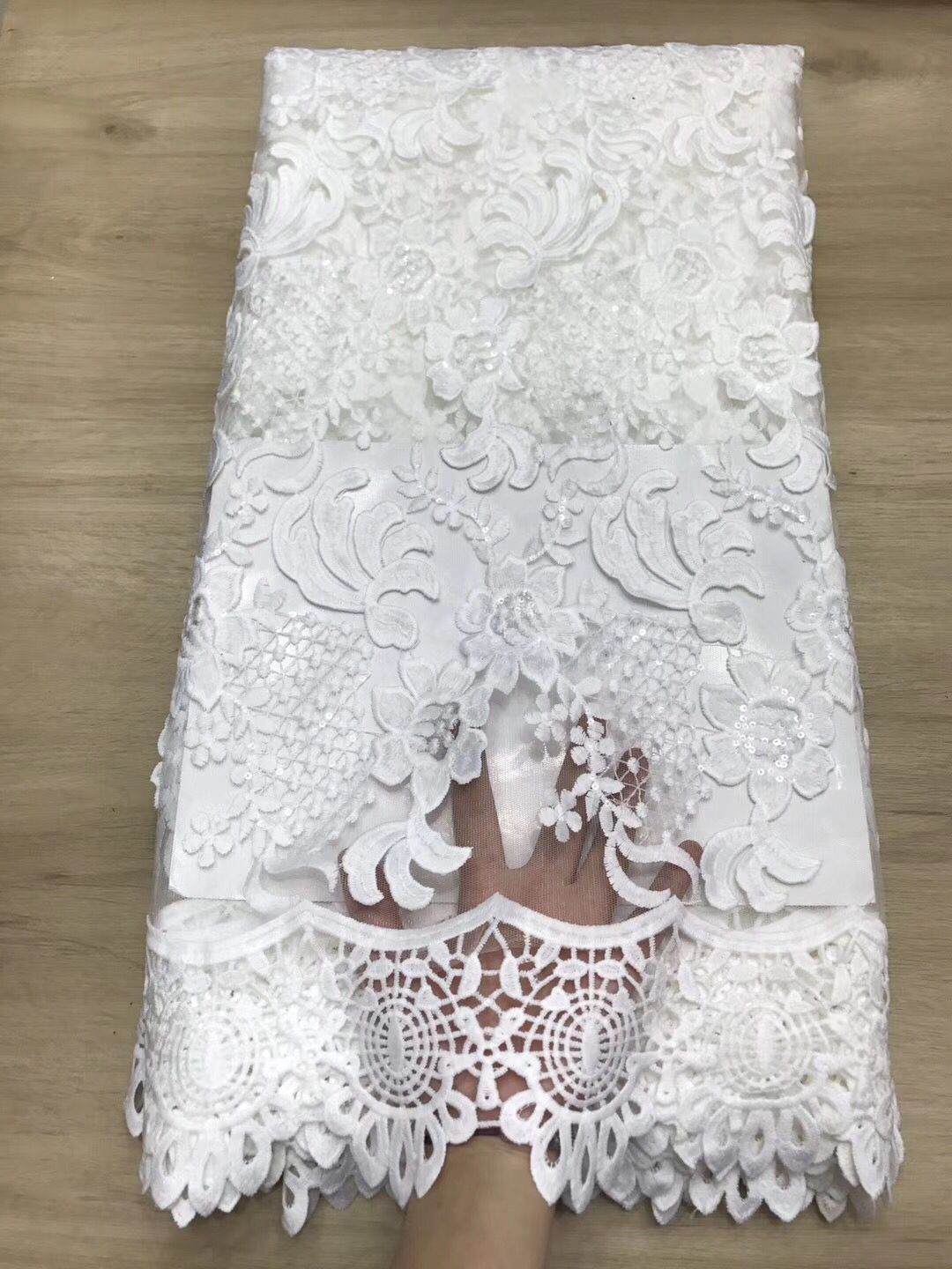 buy white lace fabric