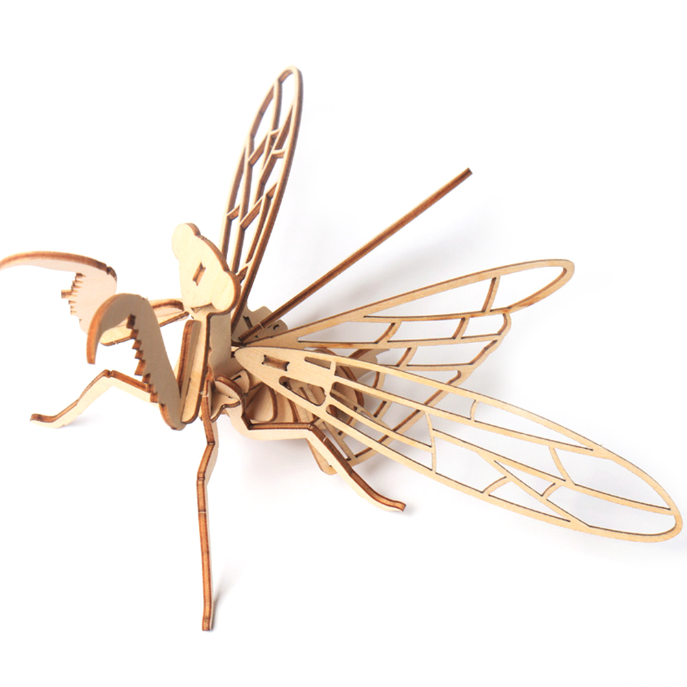 Am _3D Holz Schmetterling Insekten Modell Puzzle Montage Basteln Bildung Kinder 