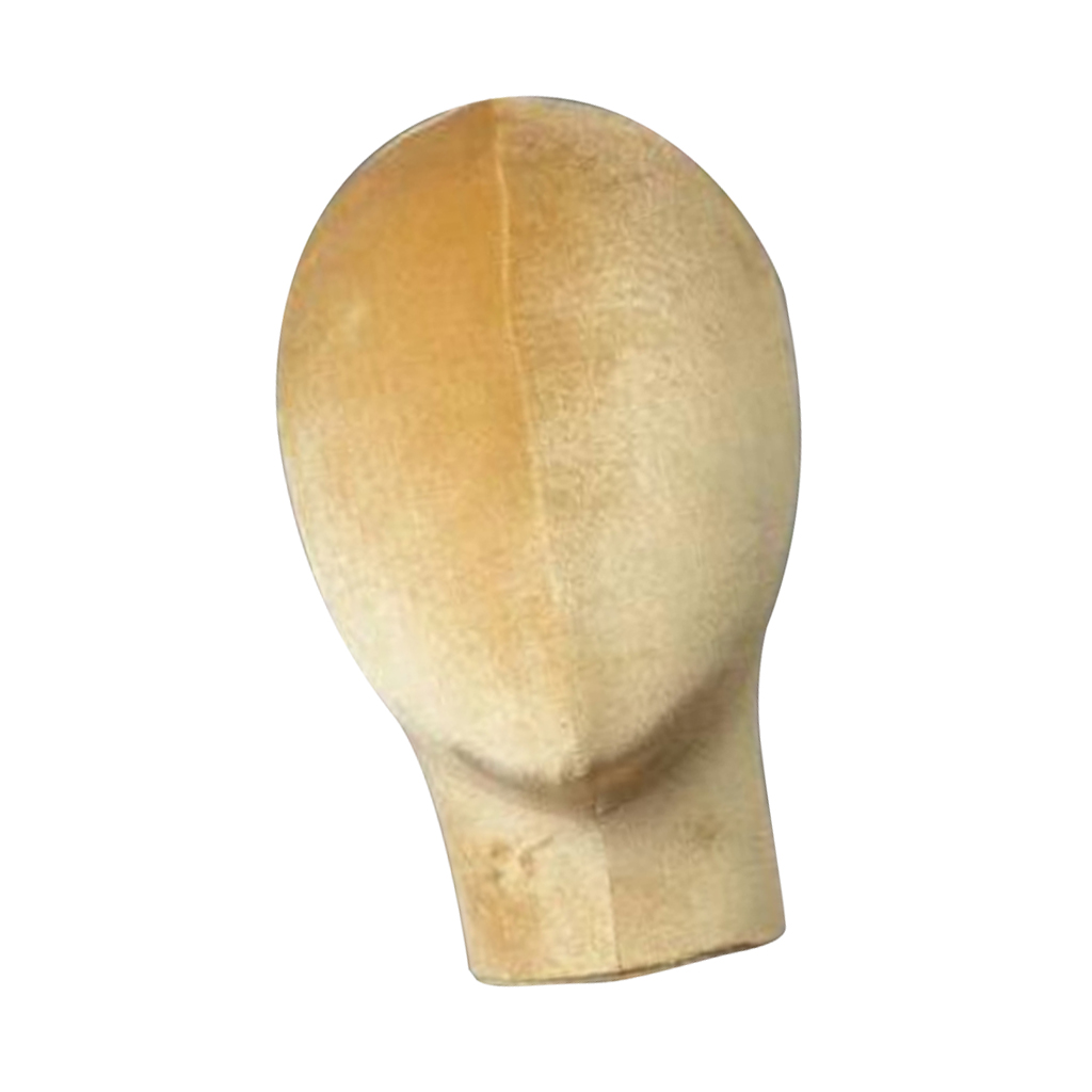 Velvet Head for Wigs Making Manikin Display Holder Styrofoam Foam Heads