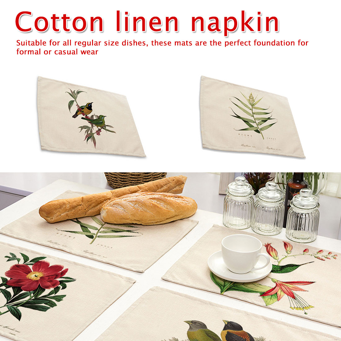 dinning table cotton linen napkin home decor kitchen table linen