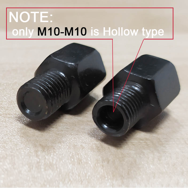 Color : M8M10 RR and RL Espejo Negro par de Motos adaptadores M10 M8 10MM 8MM Espejos retrovisores Conversi/ón Tornillo hacia la Derecha Anti-Reloj de Rosca Izquierda Derecha XFC-MTC
