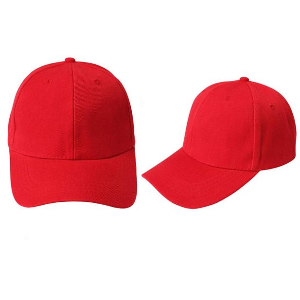 plain red baseball hat