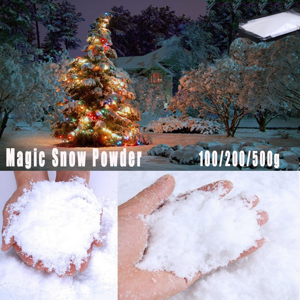 artificial fake snow powder snow arrangement instant xmas magic