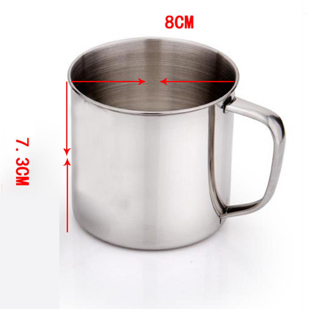 Outdoor Camping Hiking Stainless Steel Coffee Tea Mug Cup Office School Gift New