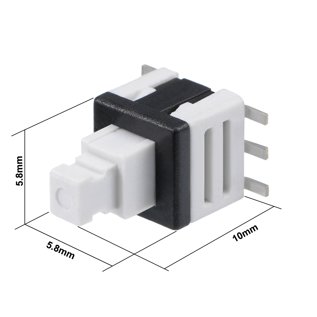 uxcell 5/10/12/15 pcs Push Button Switch Tact Tactile 5.8x5.8x7.2/5.8x5