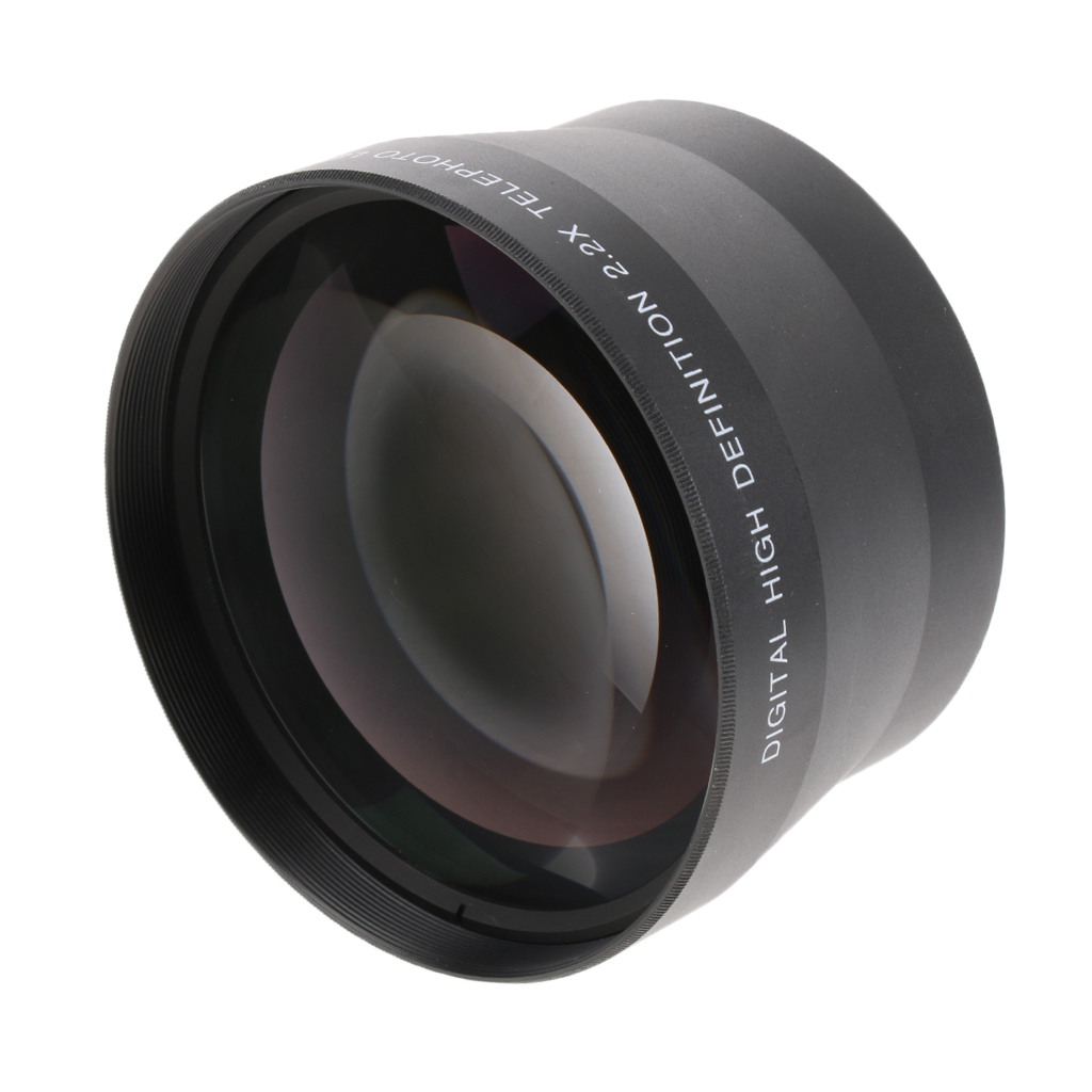 72mm 2.2x Telephoto Lens Teleconverter for Canon Nikon DSLR Camera 18-200mm 