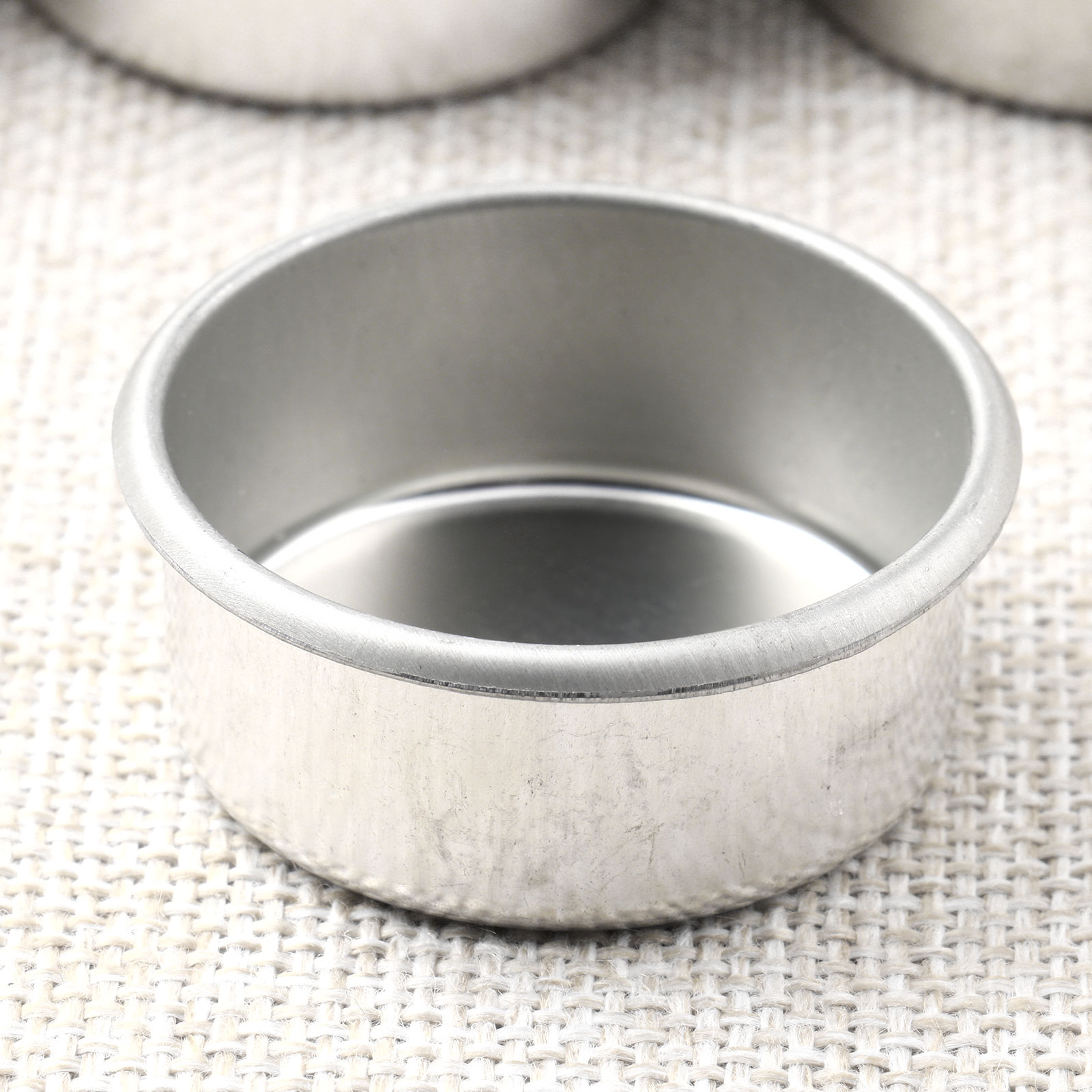 Description Picture 6 of item12 Pcs Mini Candle Jars Round Metal Candle Cups Tea Light Tins DIY Tealight Holders Home Decor DIY Handmade Candle Containers