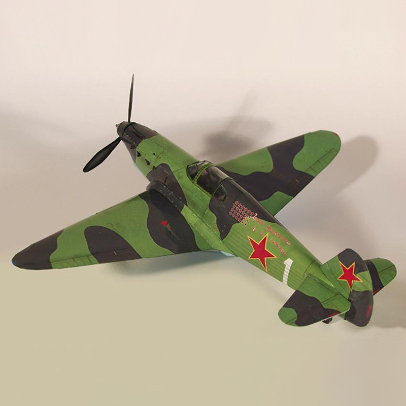 1:35 Soviet Yak-1 Fighter DIY 3D Paper Card Model Building Kits Toys BJ 