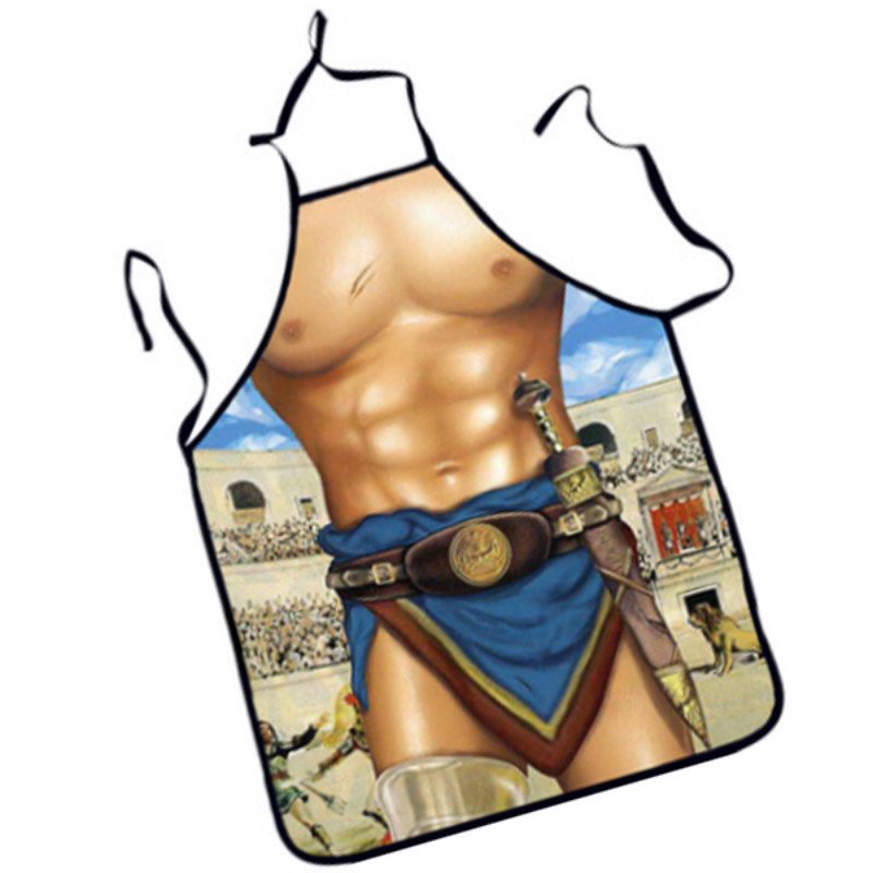 Description Picture 6 of item3D Funny Aprons Sexy Naked Man & Women Apron Dinner BBQ Party Cooking Apron Adult Baking Accessories Funny Gifts For Men
