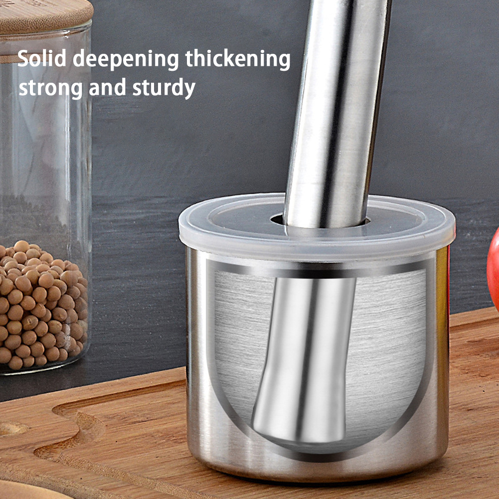 Anti-spill Onion Squeezer Spice Cuber Pepper Pounder Garlic Press,White